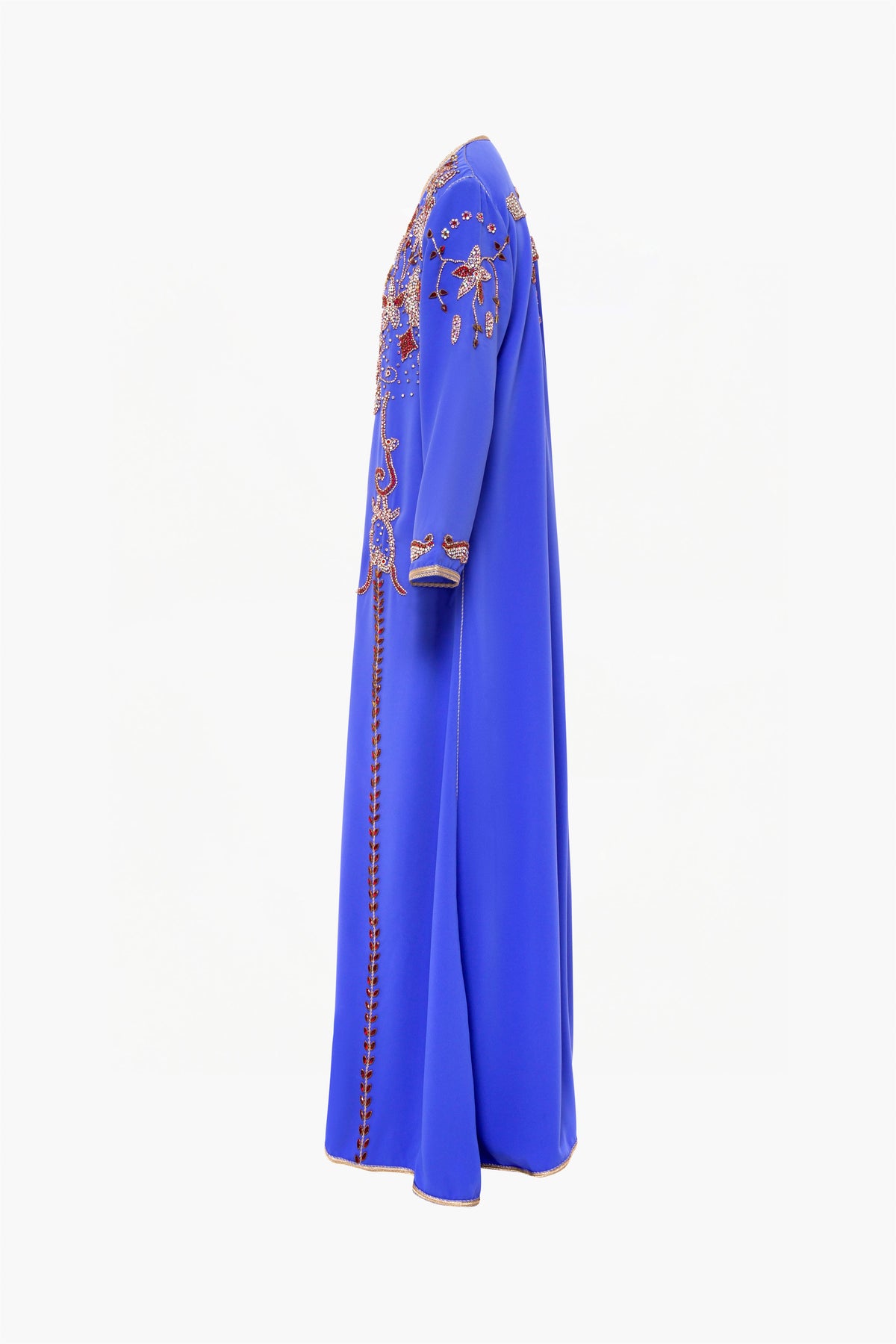 Kaftan blue purple Korean Silk